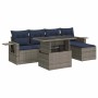 Set sofás jardín y cojines 6 pzas ratán sintético acacia negro de , Conjuntos de jardín - Ref: Foro24-3326462, Precio: 461,12...