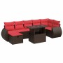 Set sofás jardín y cojines 8 pzas ratán sintético acacia negro | Foro24.es | Tu tienda online para hogar, jardín y más Foro24.es