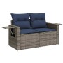 Set sofás jardín y cojines 7 pzas ratán sintético acacia negro de , Conjuntos de jardín - Ref: Foro24-3326422, Precio: 587,39...