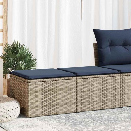 Set sofás jardín y cojines 2 pzas ratán sintético acacia gris | Foro24.es | Tu tienda online para hogar, jardín y más Foro24.es
