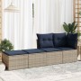 Set sofás jardín y cojines 2 pzas ratán sintético acacia gris | Foro24.es | Tu tienda online para hogar, jardín y más Foro24.es
