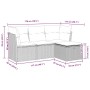 Set de sofás de jardín 4 pzas y cojines ratán sintético gris | Foro24.es | Tu tienda online para hogar, jardín y más Foro24.es