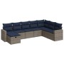 Set de sofás de jardín y cojines 8 piezas ratán sintético gris de , Conjuntos de jardín - Ref: Foro24-3325437, Precio: 587,20...