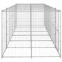 Perrera de exterior de acero galvanizado 14,52 m² de vidaXL, Casetas y cercados para perros - Ref: Foro24-3082286, Precio: 91...