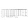 Perrera de exterior de acero galvanizado 14,52 m² de vidaXL, Casetas y cercados para perros - Ref: Foro24-3082286, Precio: 91...