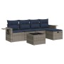 Set de muebles de jardín 6 pzas y cojines ratán sintético gris de , Conjuntos de jardín - Ref: Foro24-3325477, Precio: 413,92...