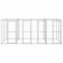 Perrera de exterior de acero galvanizado 9,68 m² de vidaXL, Casetas y cercados para perros - Ref: Foro24-3082284, Precio: 623...