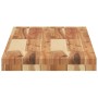 Estantes flotantes 3 uds madera acacia acabado aceite 80x30x4cm en Estanterías | Comprar online en Foru.es