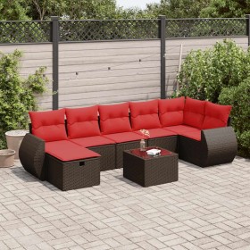 Comprar Set sofás de jardín 8 piezas y cojines