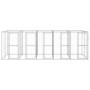 Perrera de exterior de acero galvanizado 12,1 m² de vidaXL, Casetas y cercados para perros - Ref: Foro24-3082285, Precio: 809...