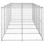 Perrera de exterior de acero galvanizado 12,1 m² de vidaXL, Casetas y cercados para perros - Ref: Foro24-3082285, Precio: 809...