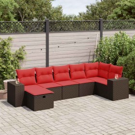 Comprar Juego de sofás de jardín 7 piezas con