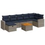 Set de sofás de jardín y cojines 8 piezas ratán sintético gris de , Conjuntos de jardín - Ref: Foro24-3325799, Precio: 564,13...