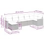 Set de sofás de jardín 7 pzas con cojines ratán sintético gris | Foro24.es | Tu tienda online para hogar, jardín y más Foro24.es
