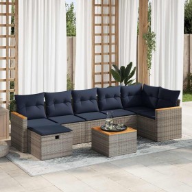 Comprar Set de sofás de jardín y cojines 8 piezas