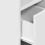 Mesillas de noche 2 uds con cajón blanco 25x31x66 cm de , Mesitas de noche - Ref: Foro24-858615, Precio: 80,11 €, Descuento: %
