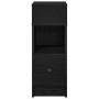 Mesillas de noche 2 uds con cajón negro 25x31x66 cm de , Mesitas de noche - Ref: Foro24-858617, Precio: 90,58 €, Descuento: %