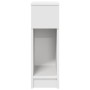 Mesilla de noche con cajón blanca 20x36x60 cm de , Mesitas de noche - Ref: Foro24-858695, Precio: 59,28 €, Descuento: %
