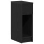 Mesilla de noche con cajón roble negro 20x36x60 cm de , Mesitas de noche - Ref: Foro24-858697, Precio: 50,66 €, Descuento: %