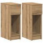 Mesillas de noche con cajón 2 uds roble artesanal 20x36x60 cm de , Mesitas de noche - Ref: Foro24-858712, Precio: 80,38 €, De...