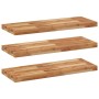 Estante flotante 3 uds madera acacia acabado aceite 100x30x4 cm en Estanterías | Comprar online en Foru.es