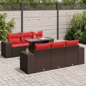 Comprar Juego Sofá Jardín 7 Piezas con Cojines