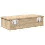 Estante de pared con cajones madera contrachapada roble sonoma de , Estantes y estanterías - Ref: Foro24-859943, Precio: 48,0...