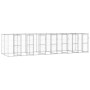 Perrera de exterior de acero galvanizado 16,94 m² de vidaXL, Casetas y cercados para perros - Ref: Foro24-3082287, Precio: 1,...