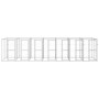 Perrera de exterior de acero galvanizado 16,94 m² de vidaXL, Casetas y cercados para perros - Ref: Foro24-3082287, Precio: 1,...