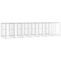 Perrera de exterior de acero galvanizado 16,94 m² de vidaXL, Casetas y cercados para perros - Ref: Foro24-3082287, Precio: 1,...
