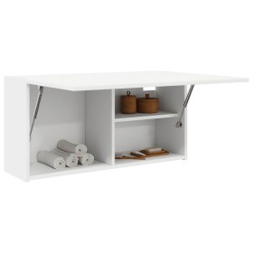 Mueble de pared de baño madera ingeniería blanco 80x25x40 cm de , Tocadores de baño - Ref: Foro24-860085, Precio: 64,29 €, De...