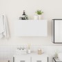 Mueble de pared de baño madera ingeniería blanco 80x25x40 cm de , Tocadores de baño - Ref: Foro24-860085, Precio: 64,29 €, De...
