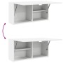 Mueble de pared de baño madera ingeniería blanco 80x25x40 cm de , Tocadores de baño - Ref: Foro24-860085, Precio: 64,29 €, De...