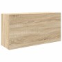 Mueble de pared baño madera ingeniería roble sonoma 80x25x40 cm de , Tocadores de baño - Ref: Foro24-860087, Precio: 62,97 €,...
