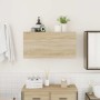 Mueble de pared baño madera ingeniería roble sonoma 80x25x40 cm de , Tocadores de baño - Ref: Foro24-860087, Precio: 62,97 €,...