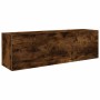 Mueble pared baño madera ingeniería roble ahumado 100x25x30cm de , Tocadores de baño - Ref: Foro24-860098, Precio: 55,53 €, D...