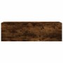 Mueble pared baño madera ingeniería roble ahumado 100x25x30cm de , Tocadores de baño - Ref: Foro24-860098, Precio: 55,53 €, D...