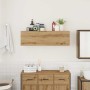 Mueble pared baño madera ingeniería roble artisan 100x25x30 cm de , Tocadores de baño - Ref: Foro24-860102, Precio: 60,08 €, ...