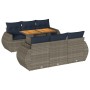 Set de sofás de jardín 7 pzas con cojines ratán sintético gris | Foro24.es | Tu tienda online para hogar, jardín y más Foro24.es