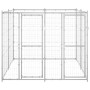 Perrera de exterior de acero galvanizado 4,84 m² de vidaXL, Casetas y cercados para perros - Ref: Foro24-3082282, Precio: 346...