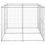 Perrera de exterior de acero galvanizado 4,84 m² de vidaXL, Casetas y cercados para perros - Ref: Foro24-3082282, Precio: 346...