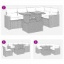 Set de muebles de jardín 6 pzas y cojines ratán sintético gris | Foro24.es | Tu tienda online para hogar, jardín y más Foro24.es