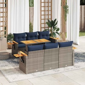 Comprar Set de sofás de jardín 7 pzas con cojines