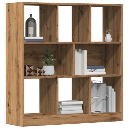 Estantería de madera ingeniería roble artisan 97,5x29,5x100 cm de , Librerías y estanterías - Ref: Foro24-855789, Precio: 86,...
