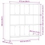 Estantería de madera ingeniería roble artisan 97,5x29,5x100 cm de , Librerías y estanterías - Ref: Foro24-855789, Precio: 86,...