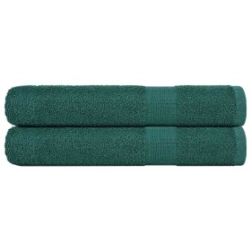 Toallas 2 uds verde 100x200 cm 360 gsm 100% algodón de , Toallas - Ref: Foro24-136866, Precio: 41,36 €, Descuento: -5%%