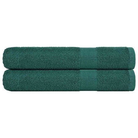 Toallas 2 uds verde 100x200 cm 360 gsm 100% algodón de , Toallas - Ref: Foro24-136866, Precio: 41,36 €, Descuento: -5%%