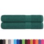 Toallas 2 uds verde 100x200 cm 360 gsm 100% algodón de , Toallas - Ref: Foro24-136866, Precio: 41,36 €, Descuento: -5%%