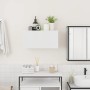 Mueble de pared de baño madera ingeniería blanco 60x25x30 cm de , Tocadores de baño - Ref: Foro24-860058, Precio: 49,65 €, De...