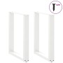 Patas de mesa de centro forma U 2uds acero blanco 70x(72-73) cm de , Patas para mesas - Ref: Foro24-4013185, Precio: 86,20 €,...